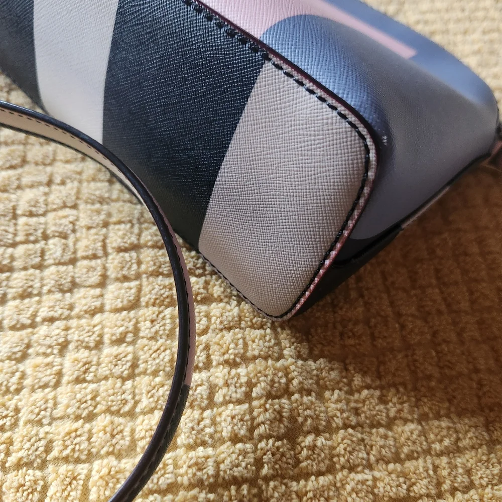 EUC Kate Spade “Newbury Lane” Saffiano leather colorblock crossbody bag - Picture 4 of 9